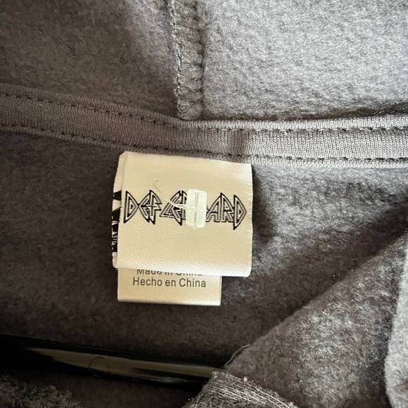 FREEZE Def Leppard Rock of Ages Hoodie L 22” P2P Charcoal EUC - Picture 5 of 8